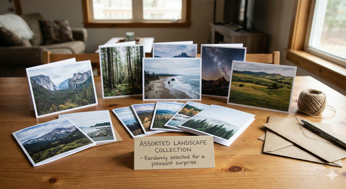 Assorted landscape cards