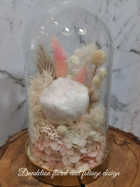 Everlasting Preserved Flower Dome Cloche