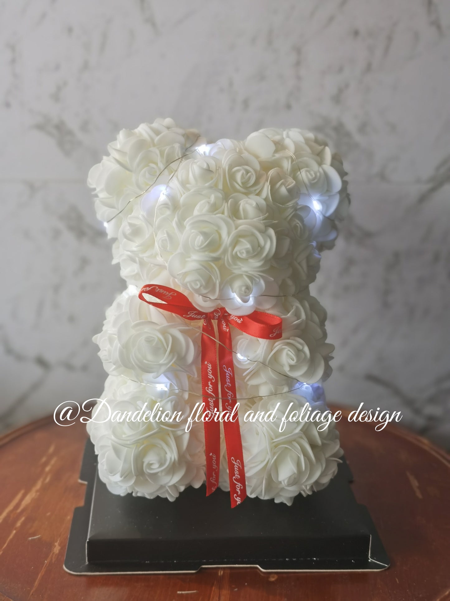 LED Teddy Rose Bear