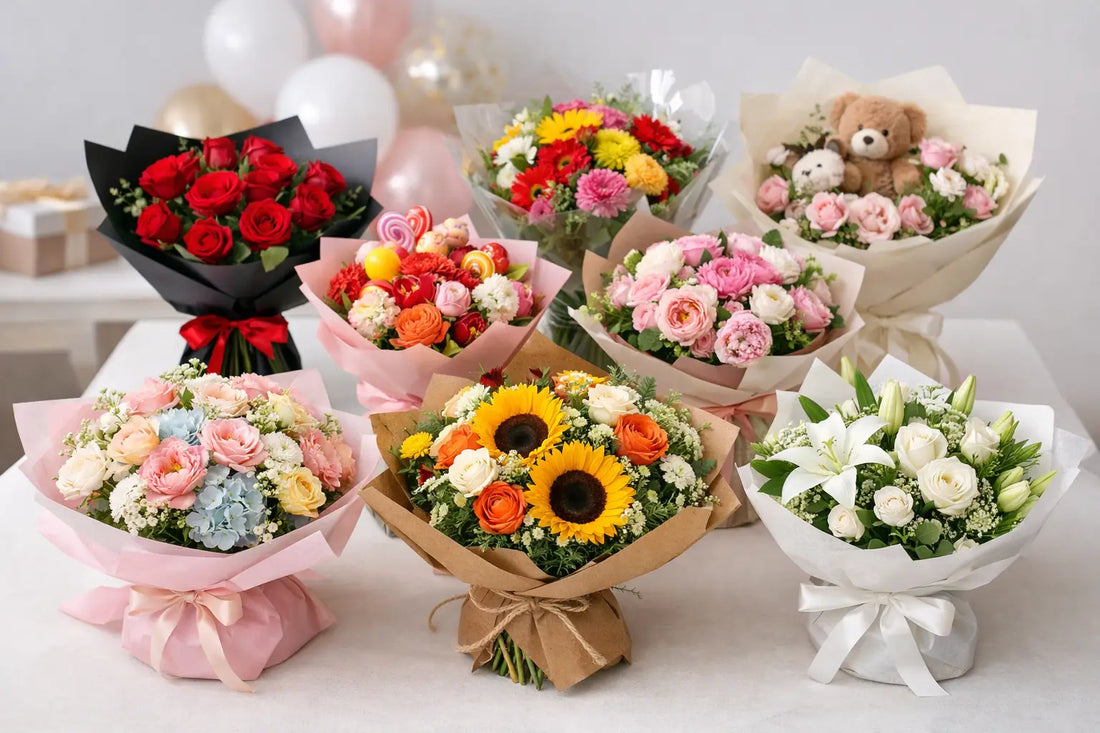 9 Birthday Bouquet Gifting Examples