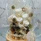 Everlasting Preserved Flower Dome Cloche - Creamy Feather