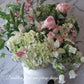 A beautiful assortment of Hydrangea, peony, Dogwood, Pink roses, Canterbury bell and etc. A great gift for her, anniversary, birthdays and etc.
