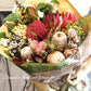 Bespoke bouquet of Australian native wildflowers, proteas, and banksias for local Melbourne delivery