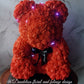 Teddy Bear of red roses in Gift Box. Ideal for Valentine's Day, Anniversary Gift, Special Gift for you loved ones.